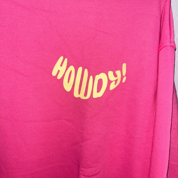 Howdy Hot Pink Cowgirl Western Crewneck - Picture 6 of 9